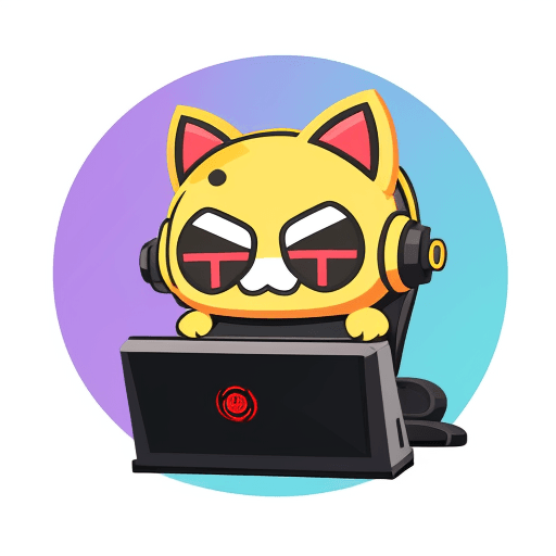 AI generated: Imagine, A cute mascot for a pc gaming company, simple, vector, flat design