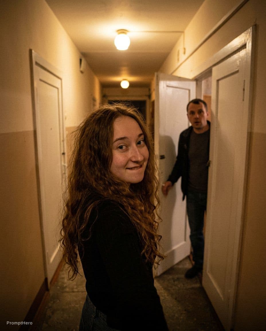 AI generated: Candid very poor quality amateur POV selfie, taken by the girl herself on a smartphone, vertical 4:5...