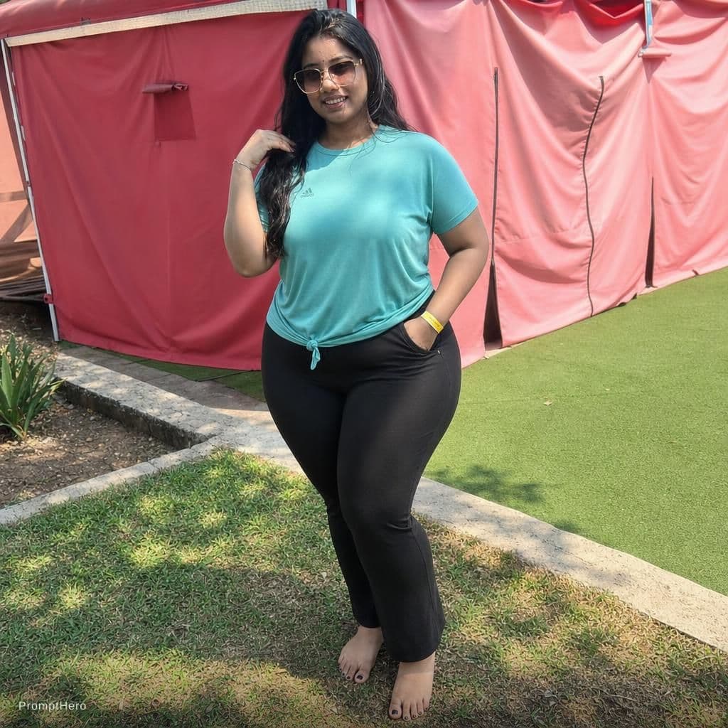AI generated: Curvy woman