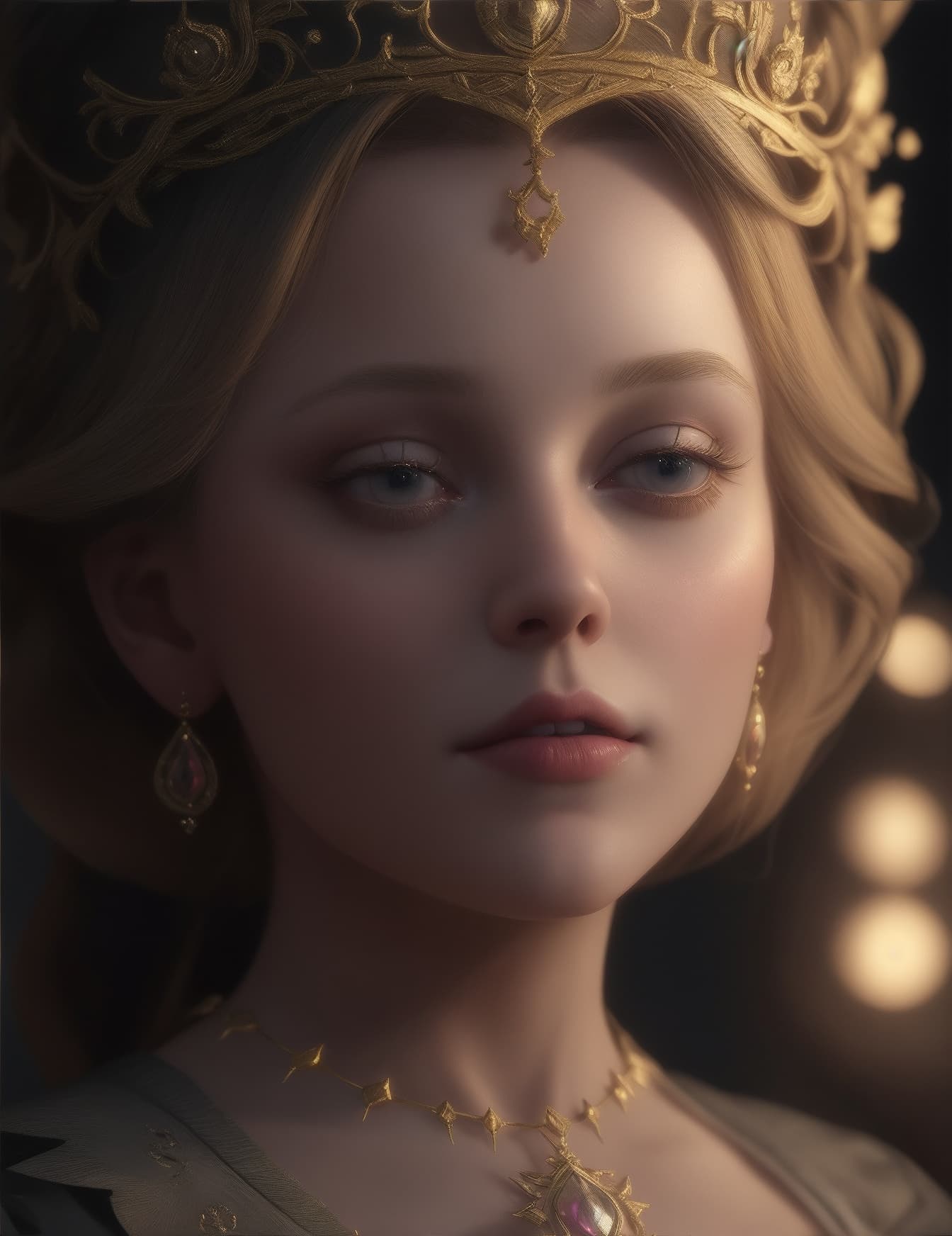 AI generated: Lilli Marleen as vine queen, VFX, octane render, unreal engine 5, Diffraction Grading, Ray Tracing R...