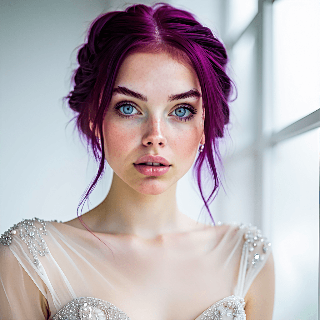 AI generated: A Hyper Realistic image,A captivating portrait of a 25-year-old Russian model with flawless skin, pi...
