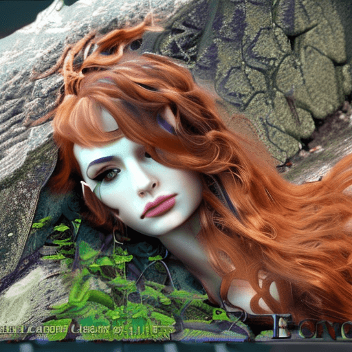 AI generated: very skinny cyber girl, small firm perky tits, beautiful face, neon eyes , slim waist, lying exposed...