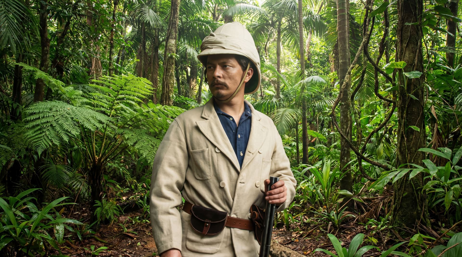 AI generated: create to be photo realistic photo and add tropical jungle in the background.