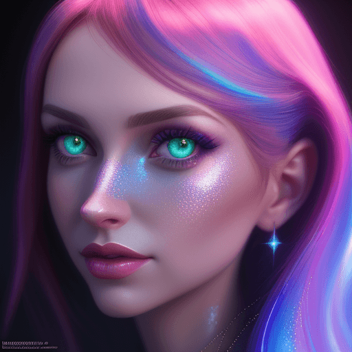 AI generated: lucinda lafleur | holographic photography shoots, in the style of tanya shatseva, daz3d, street pop,...