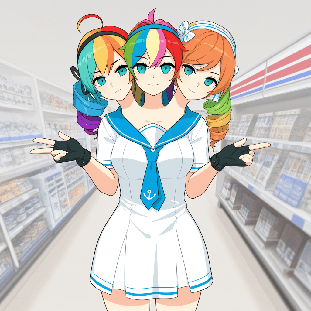 Three heads conjoinment