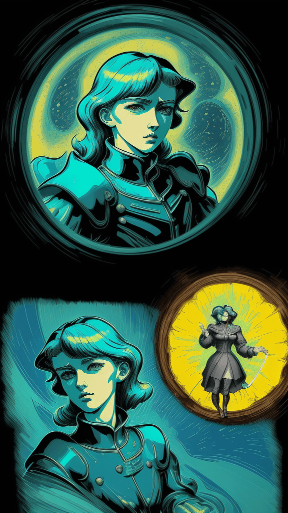 AI generated: (they are coming to take me away), Ray Tracing, Medieval Majesty, Retro Anime Style, Pop Art Energy,...