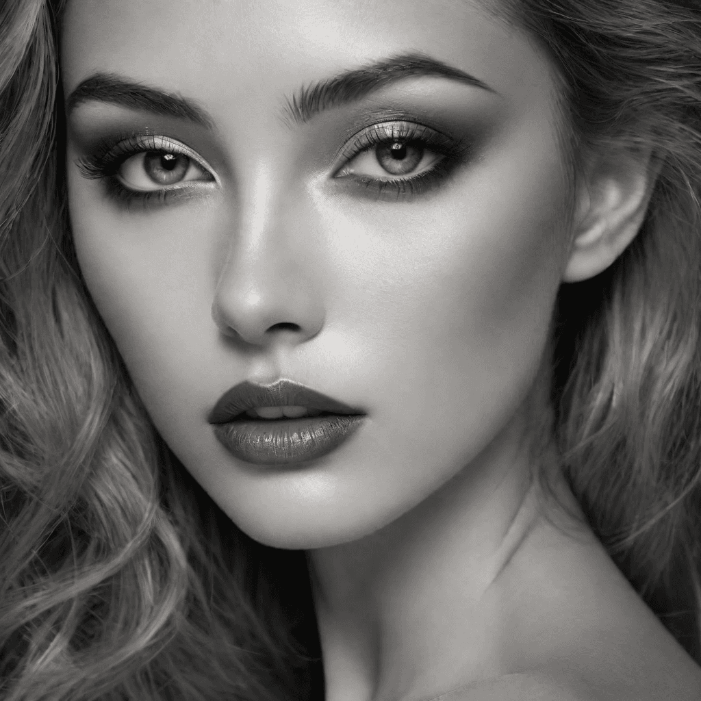 AI generated: The highly detailer photo realistic haunting black and white erotically charged photo, exudes a haun...