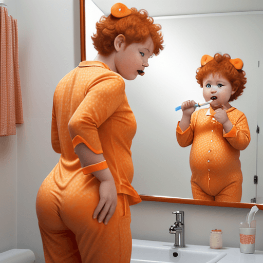 AI generated: In 3D realistic style, the scene is extremely exaggerated with comedic dramatics: a very cute chubby...