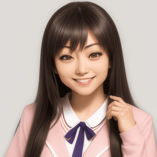 AI generated: Rita kanisuka, smile
