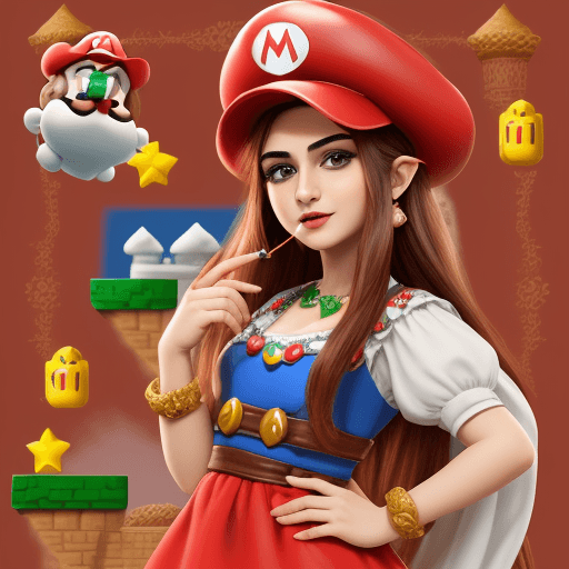 AI generated: navrhni mi hrdinu pre hru mario

