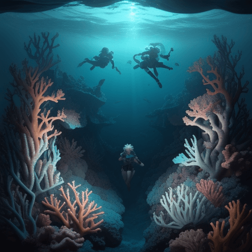 AI generated: In this captivating adventure, a group of young sea explorers discovers a magical world at the botto...