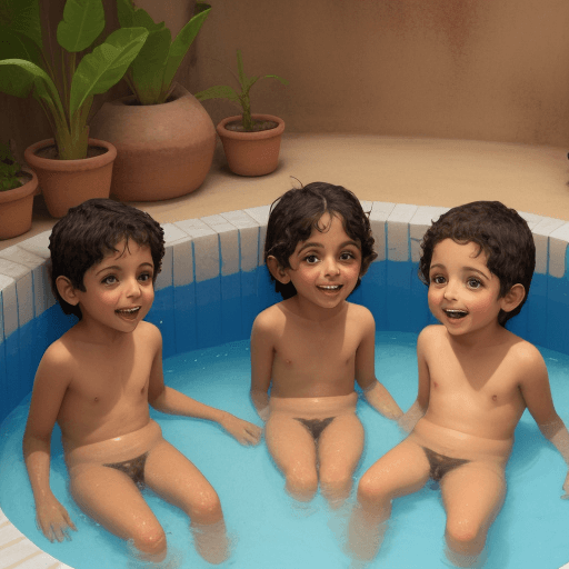 AI generated: niños vacunados