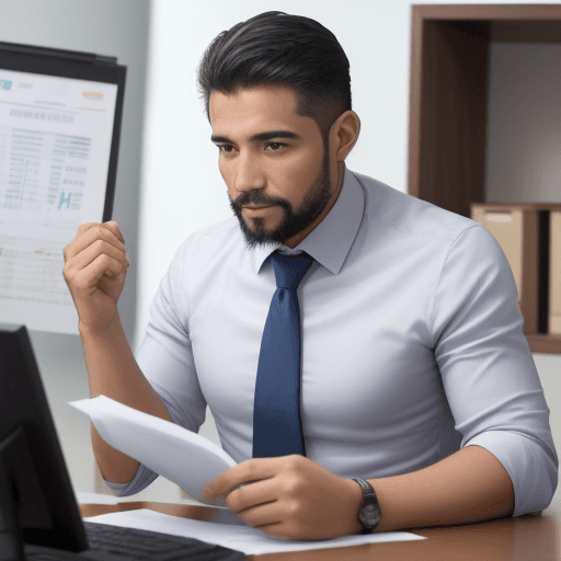 AI generated: 
UN HOMBRE PROFESIONAL EN SU EMPRESA DIRIGIENDO SUS EMPLEADOS Y CON MUCHO DINERO