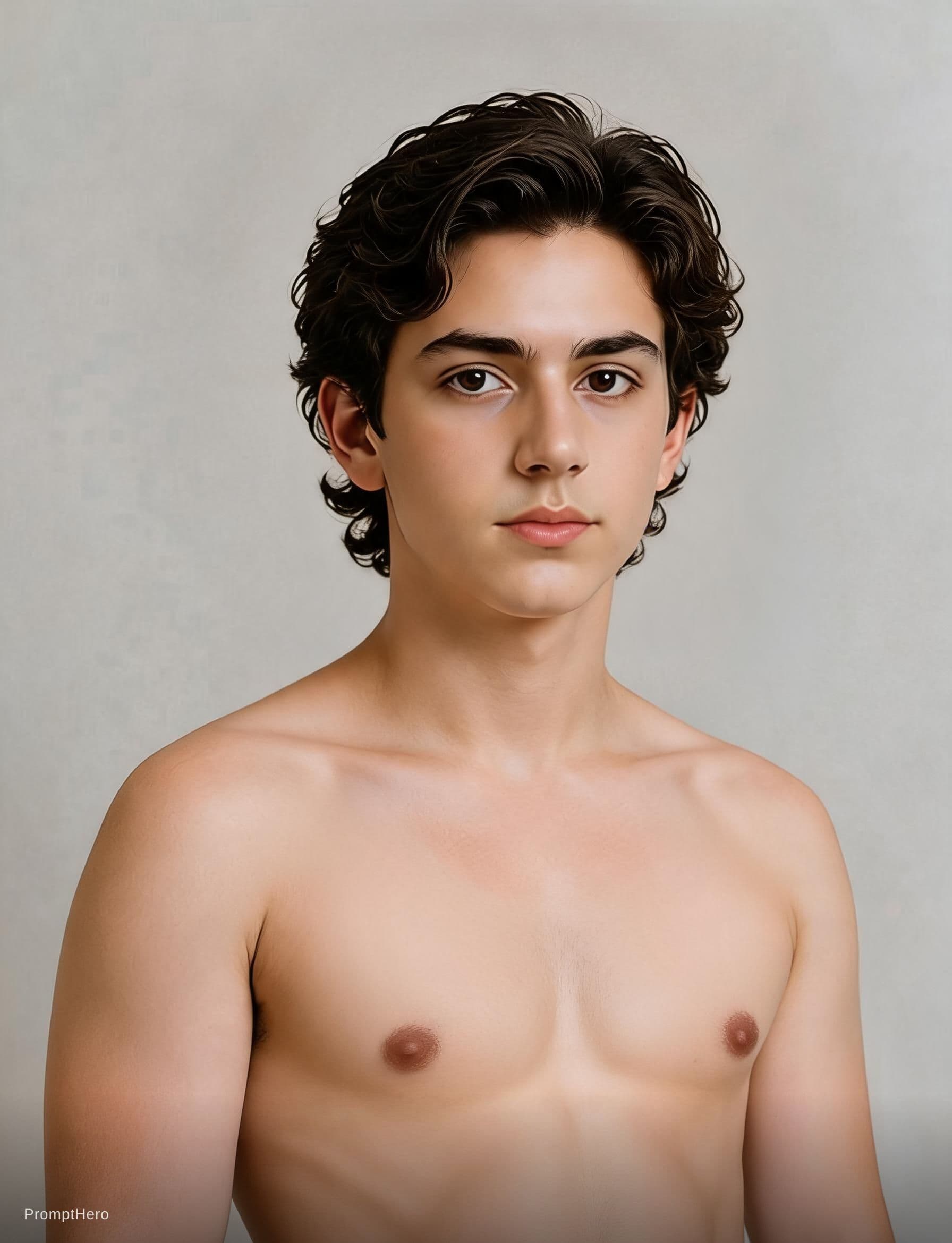 Hero prompt: Shirtless character