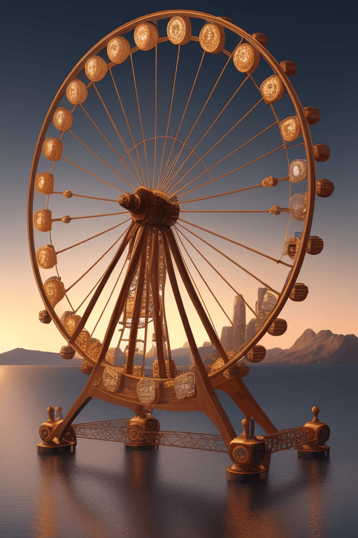 AI generated: the wheel of fortune, highly detailed, 8 k 