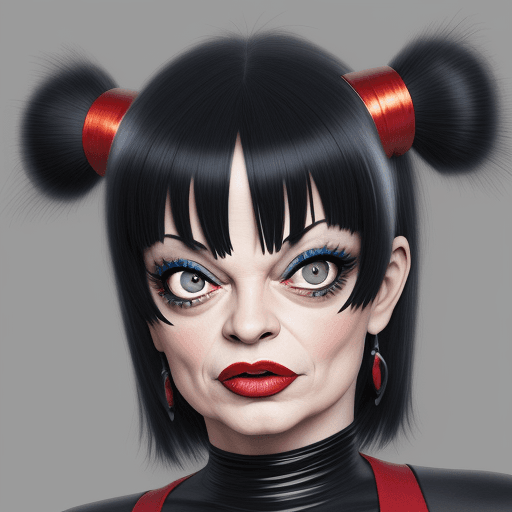 AI generated: Nina Hagen realistic render 