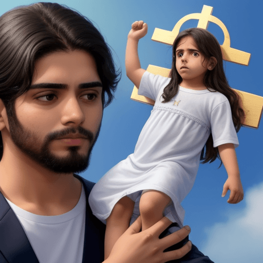 AI generated: el preciso momento en que una persona muere y sale su alma de su cuerpo apareciendo Jesús el hijo de...