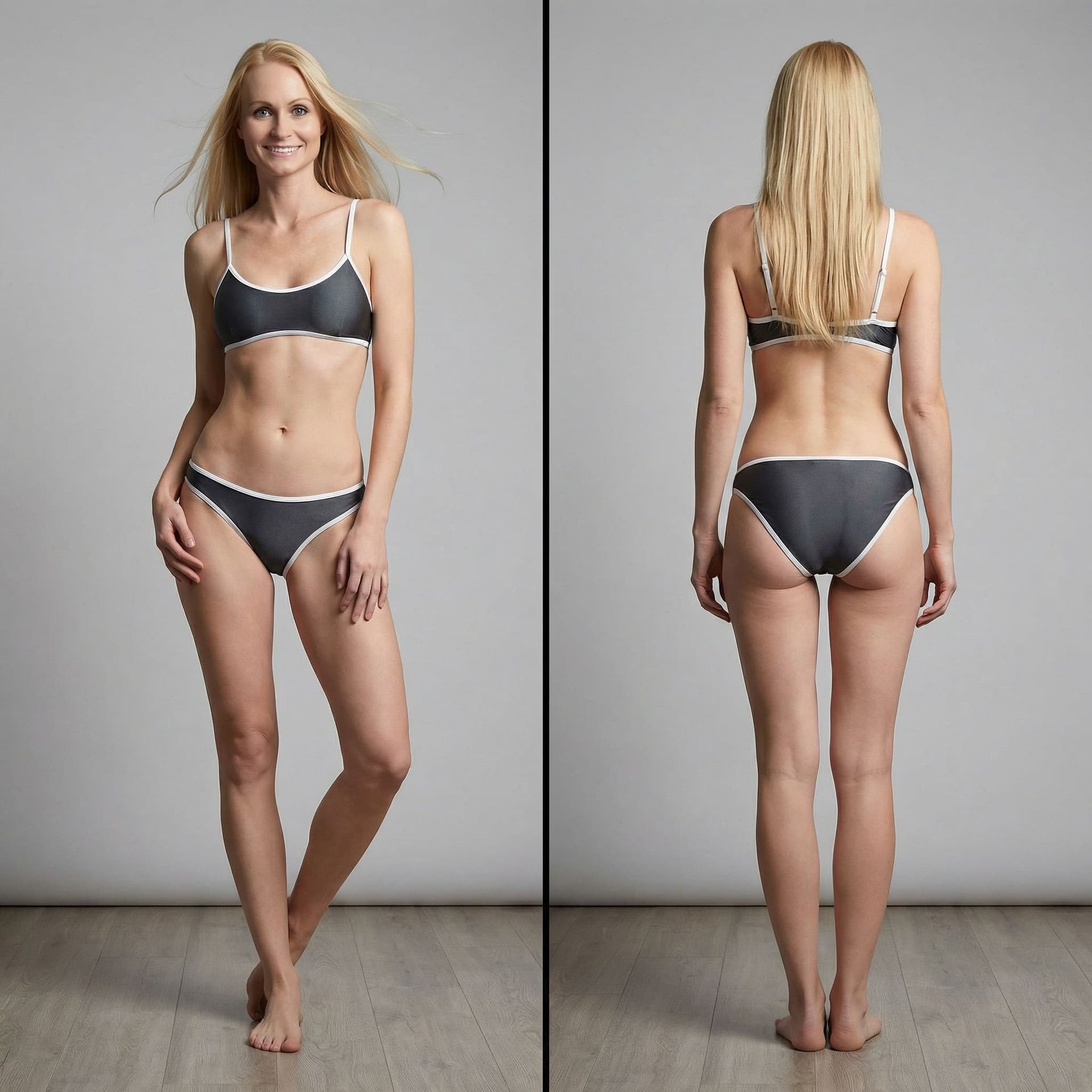 AI generated: [--- Разделение изображения ---]
split image into two halves:
left half — frontal view of the model ...