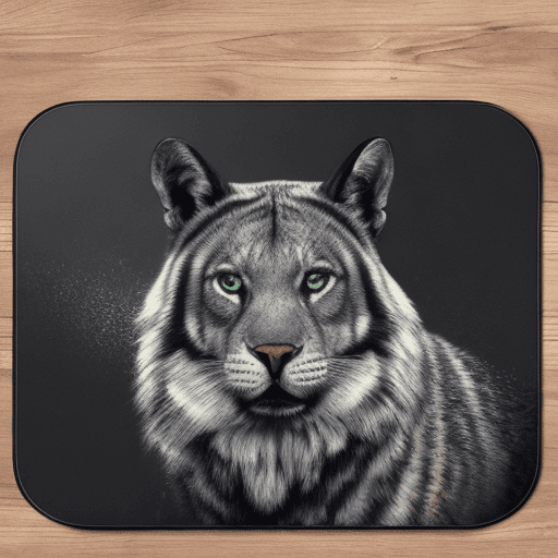 AI generated: black mousepad