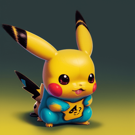 AI generated: Pikachu by artist arne thun, in the style of natalia rak, 8k resolution, vintage aesthetics, wallpap...