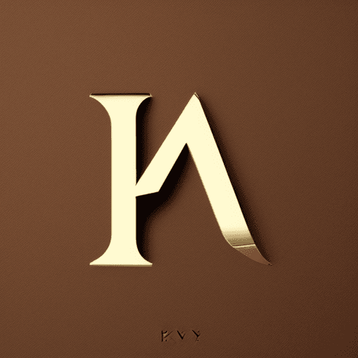AI generated: A luxury logo with a geometric design that combines the letters H and H