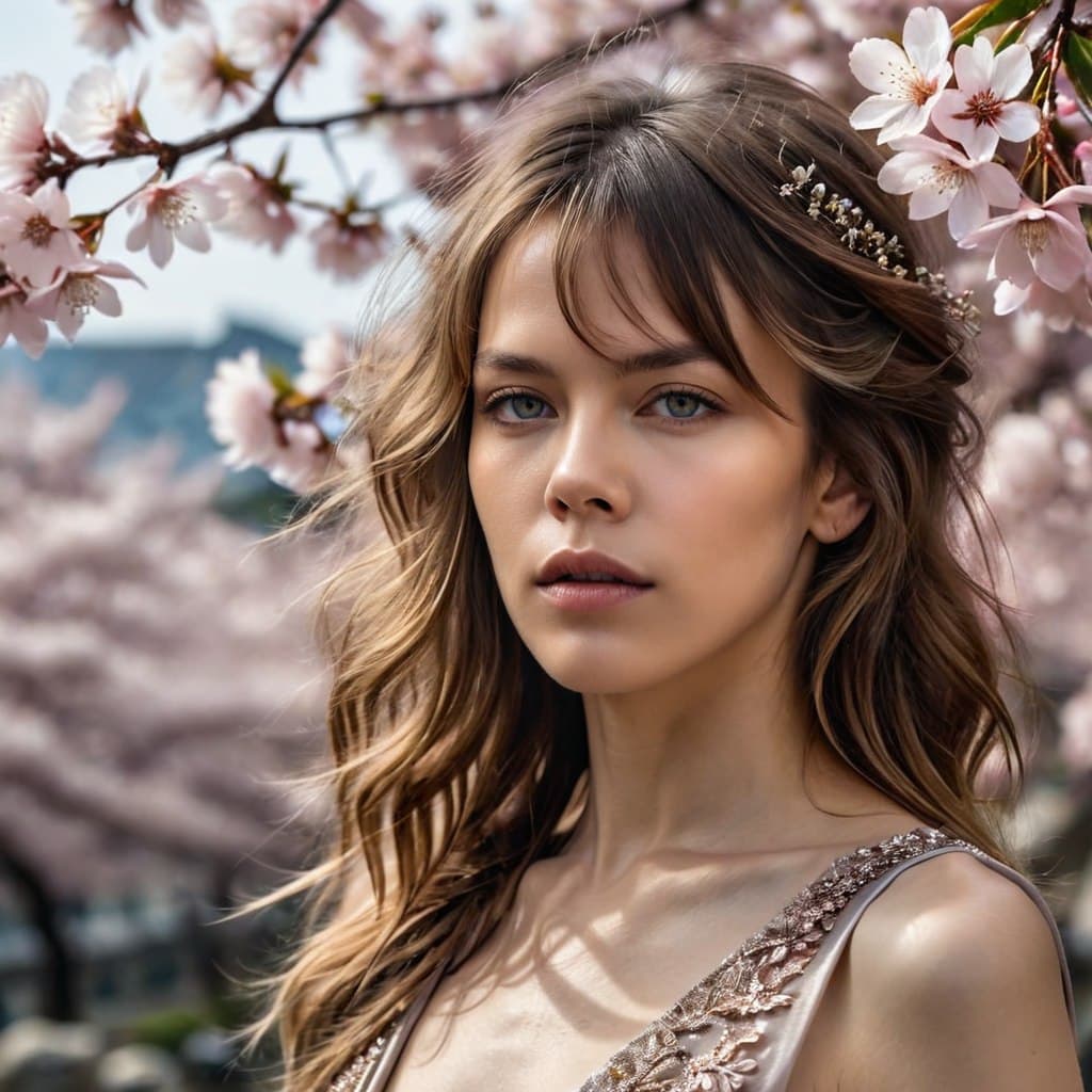 AI generated: epic realistic, mdjrny-v4 style photo of a young model Freja Beha Erichsen in the style of stefan ko...