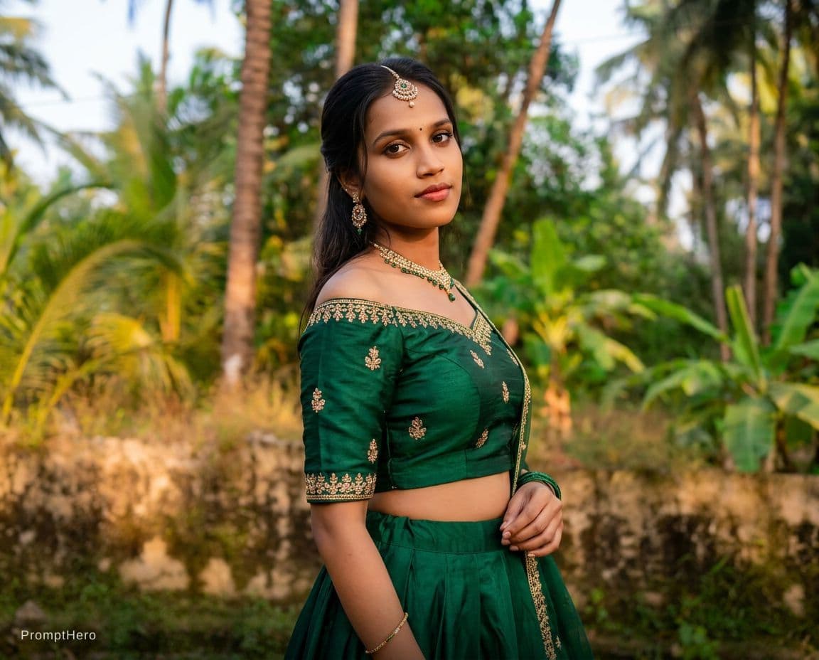 AI generated: Create a sexy girl in india style. and look like sexy.