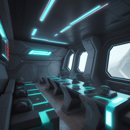 AI generated: sci fi mesto jakubany

