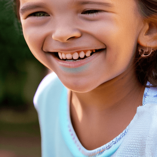 AI generated: young girl  smiling