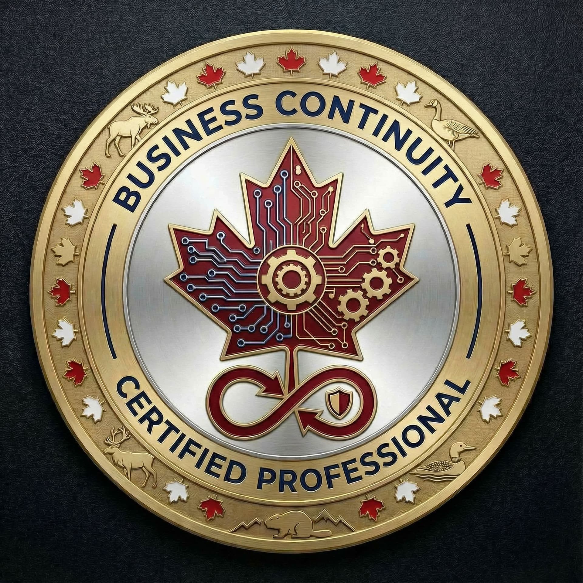 AI generated: Using the input image, add more maple leafs, don't block any text, and on some leafs use Canadian co...