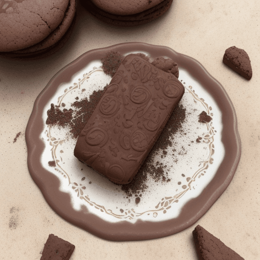 AI generated: En una escena que parece salida de una leyenda antigua, una galleta de chispas de chocolate de Healt...