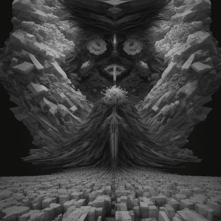 AI generated: Surreal vision of the contrast between order and disruption, ultra-detailed masterpiece