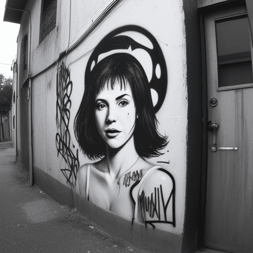 AI generated: old school grafitti black white
