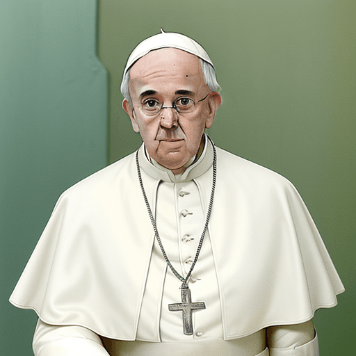 AI generated: Pope Francis in 80s Miami Style --ar 9:16