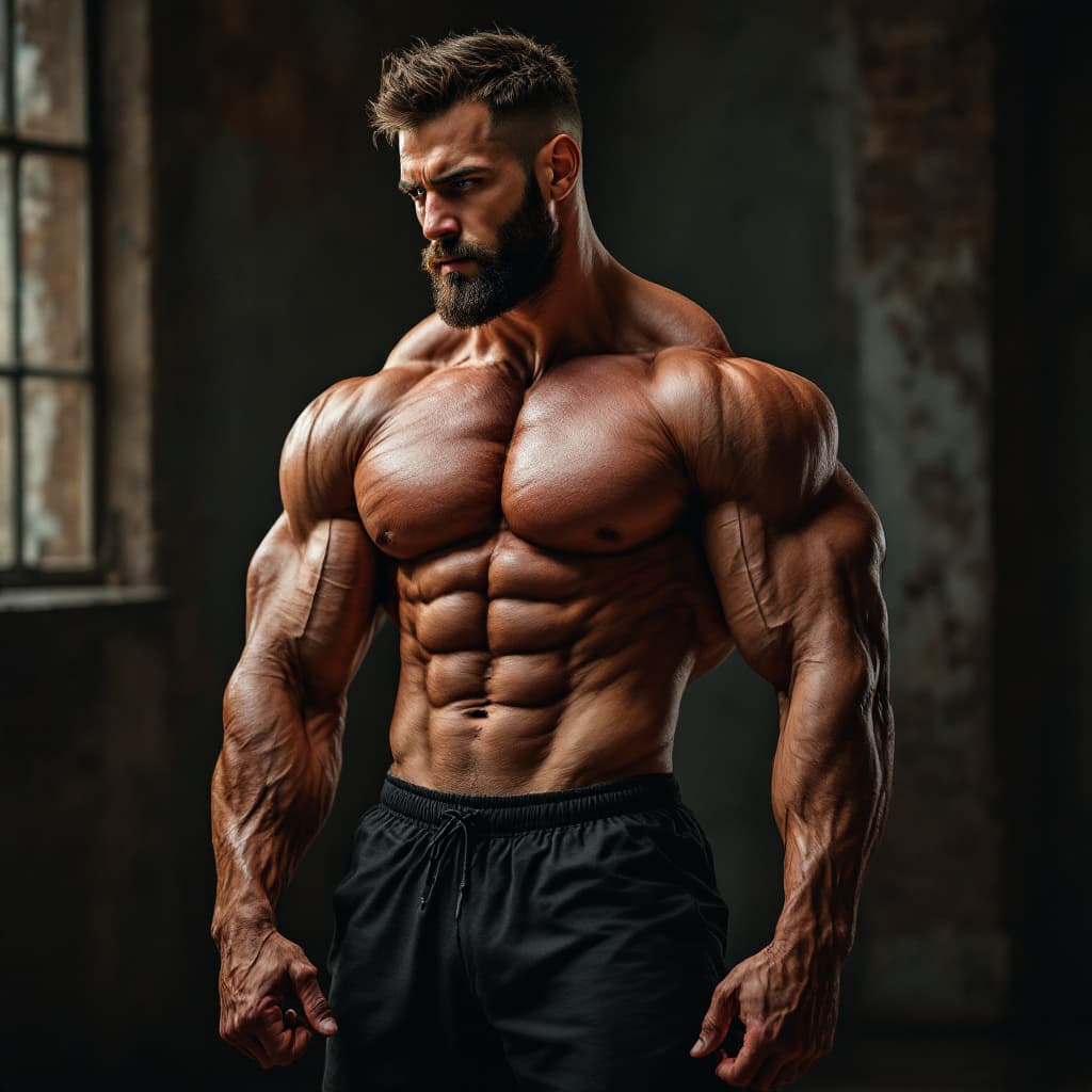 AI generated: Man with ripped muscles,8k??fotorealism,

