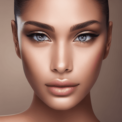 AI generated: Full, smooth, soft lips, naturally inviting, with a soft sheen, not overly done or cracked, large ex...