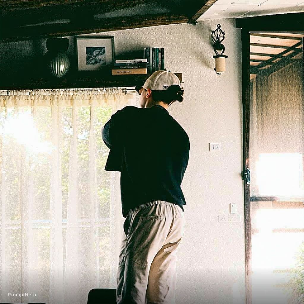 AI generated: Sedang tidak memakai baju dan celana di tempat yang sama 