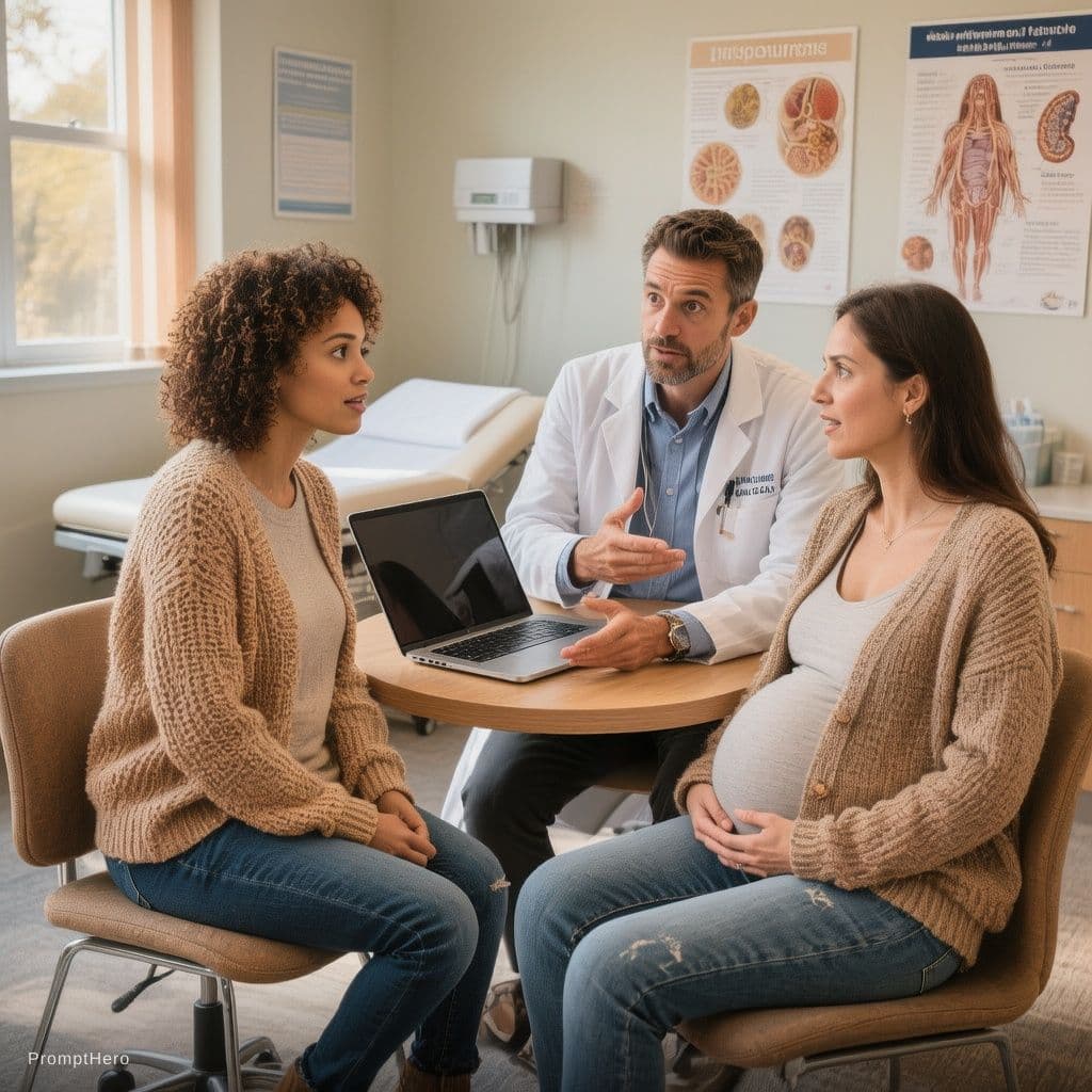 AI generated: a realistic  clinic scene showing collaboration, focus, and dynamic engagement. captured in wide eye...