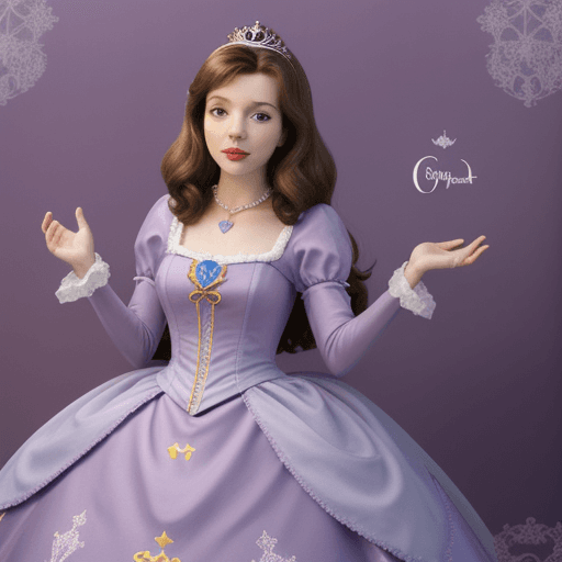 AI generated:  sofia the first from disney
