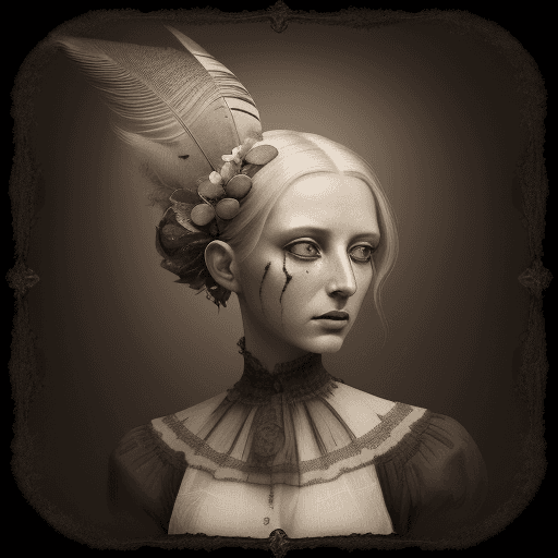 AI generated: (((A degrated and burnt photo imatge with the tecnique of double exposure))) of a stunningly old fas...