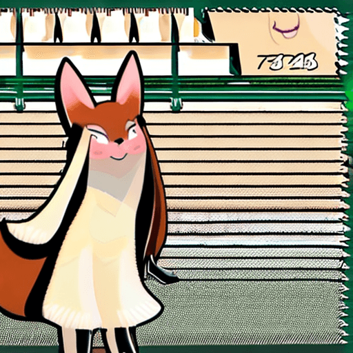 AI generated: art by dagasi, (((best quality))), solo, standing, (upper body close-up), (furry), fox ears, long ha...