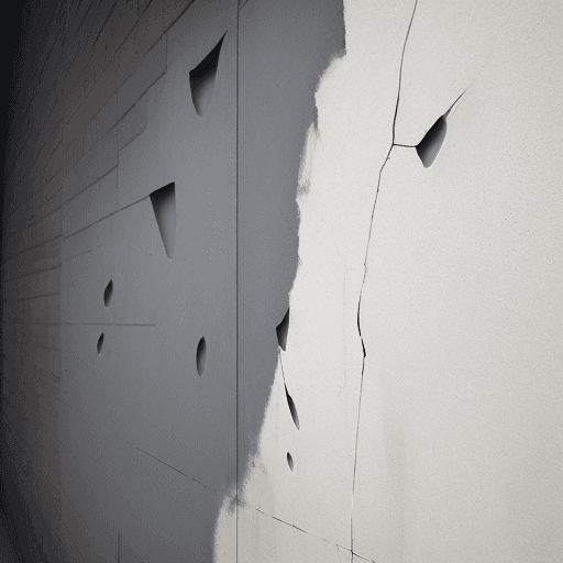 AI generated: wall with scratches،drops on wall