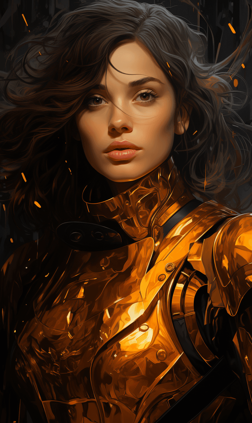 AI generated: scifi art by ddrik, in the style of zhang jingna, playstation 5 screenshot, rob hefferan, close up, ...