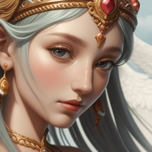 AI generated: Goddess close-up portrait ribcagel