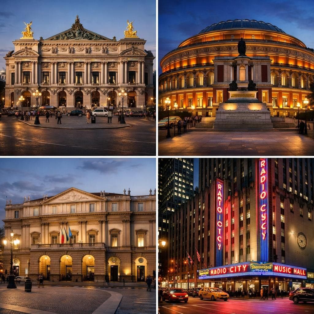 AI generated: Ultra-realistic image of famous named theatres of the world