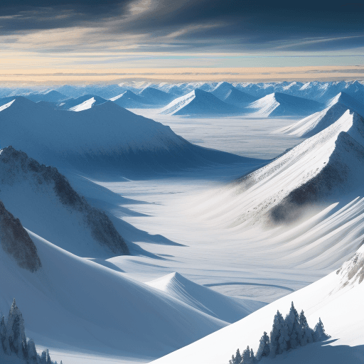 AI generated: Siberian mountain landscape