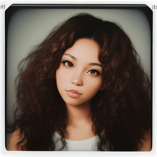 AI generated: multiracial woman, 25- 35 years old, brown hair curly long, high-quality photo portrait, shot on a P...