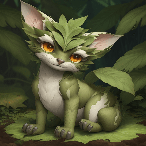 AI generated: a hybrid between an animal and a plant. This creature is called a "Florent. It has a body composed o...