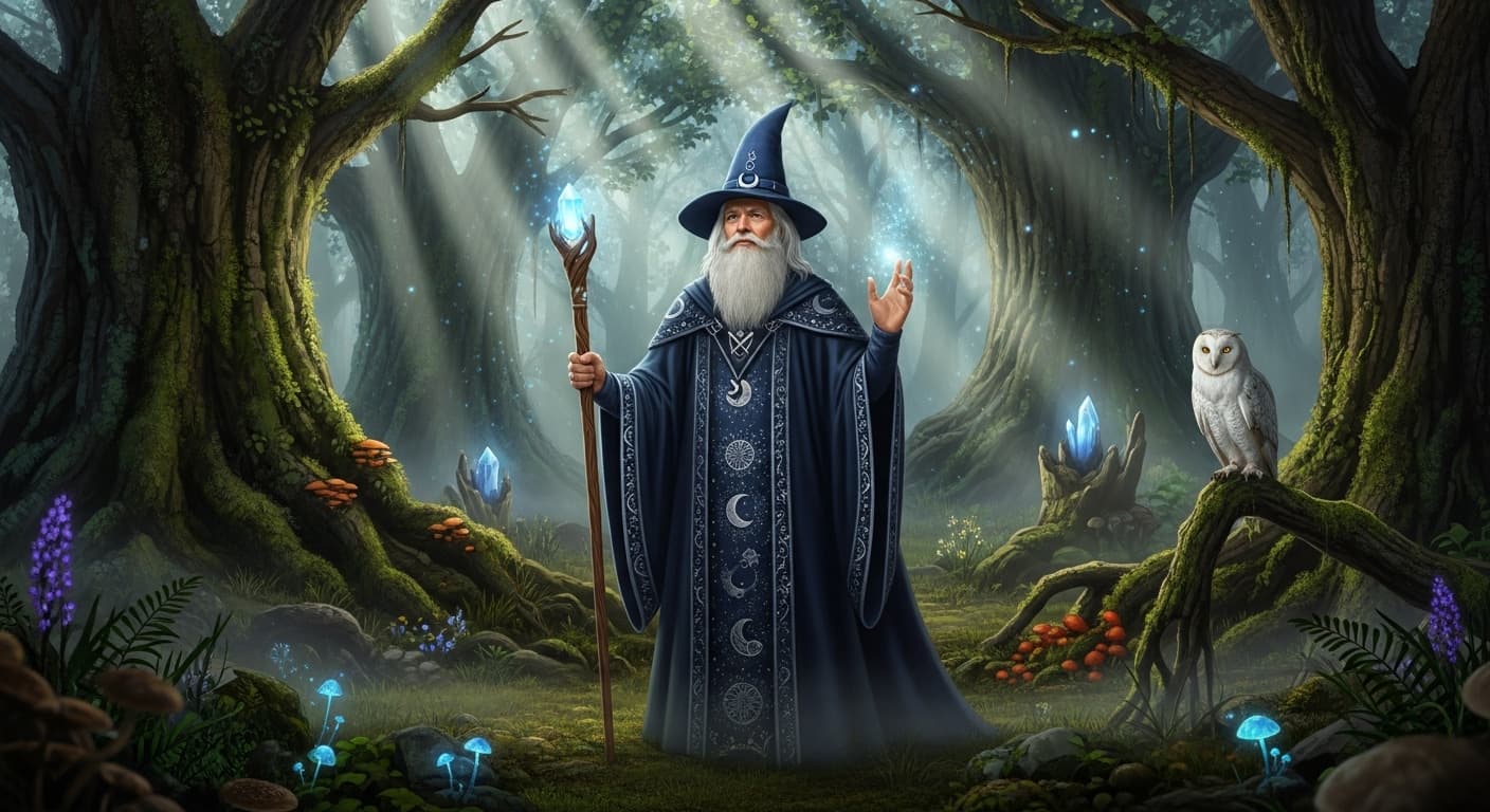 AI generated: merlin enchanté