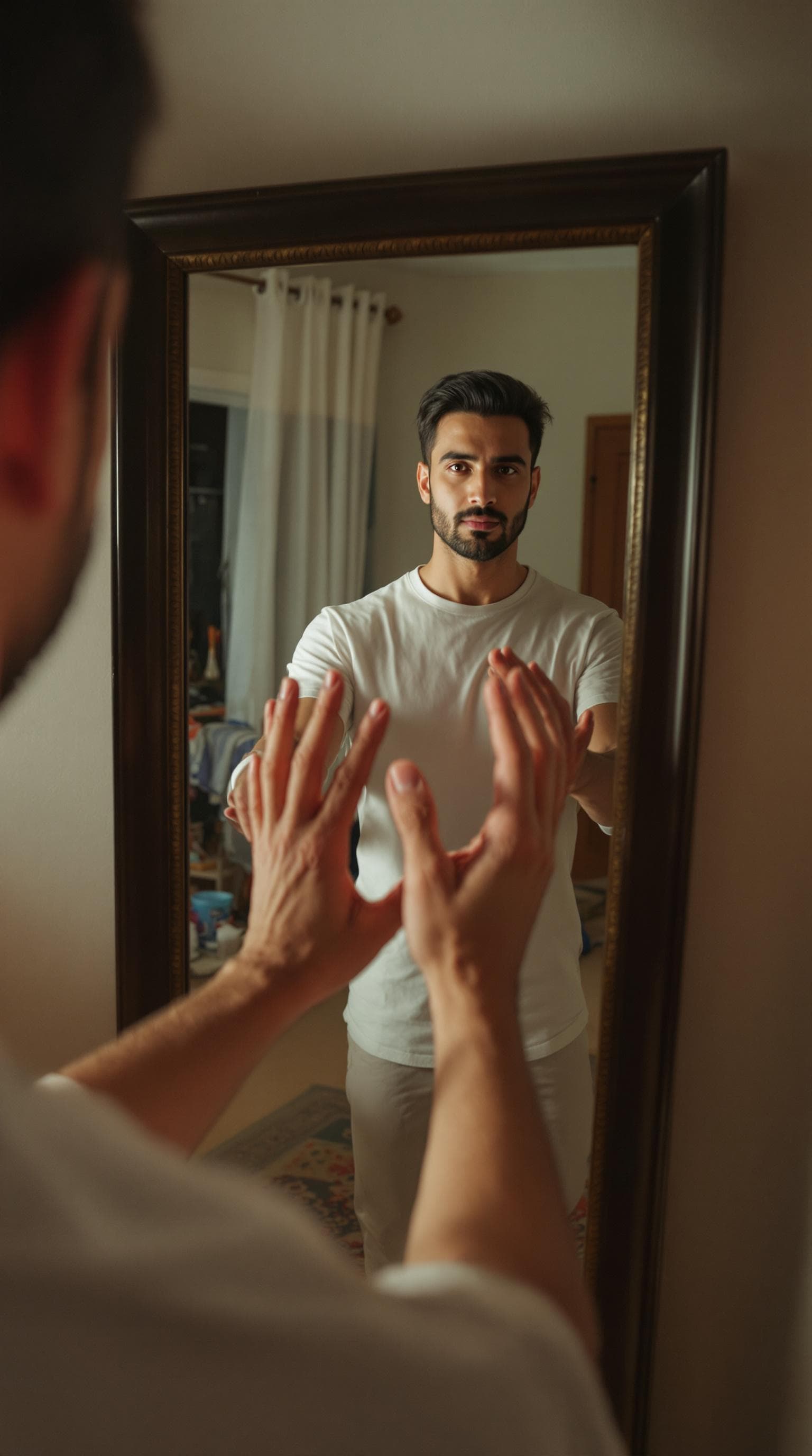 AI generated: POV first-person, I am a 30-year-old man with a natural, attractive face and a normal physique. I am...